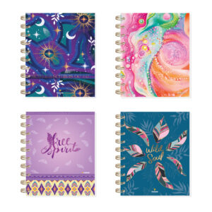 Mini Cuadernos - Tapa Dura - A6 (12 x 14,7 cm) - Línea Bohemian