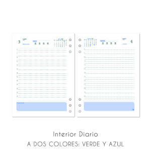 Repuestos para Agendas Diarias